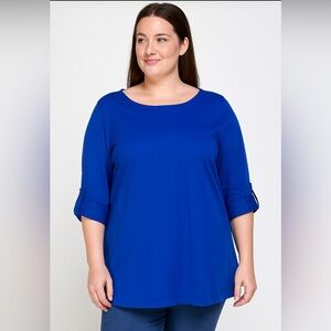 3 for $10 Woman Within Blue Top